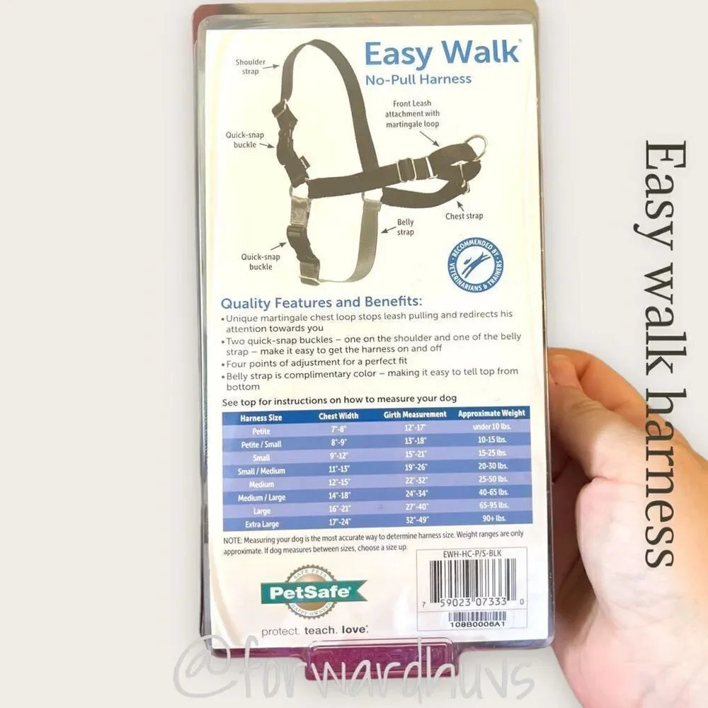 PetSafe Easy Walk No Pull Harness Petite / Small NIB